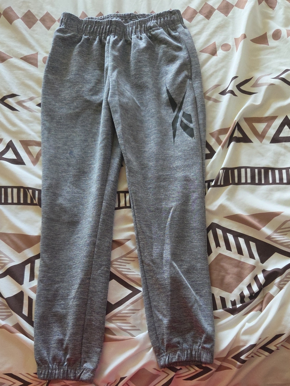 Reebok Gray Men's Athletic Joggers with Logo